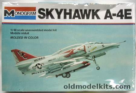 Monogram 1/48 Skyhawk A-4E - VMAT-102 Marines or VA-144 Navy, 5406 plastic model kit